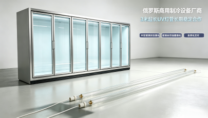 俄罗斯商用制冷设备厂商 3 米超长 UV 灯管长期稳定合作